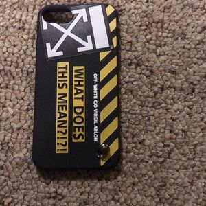 off white iphone 7 phone case
